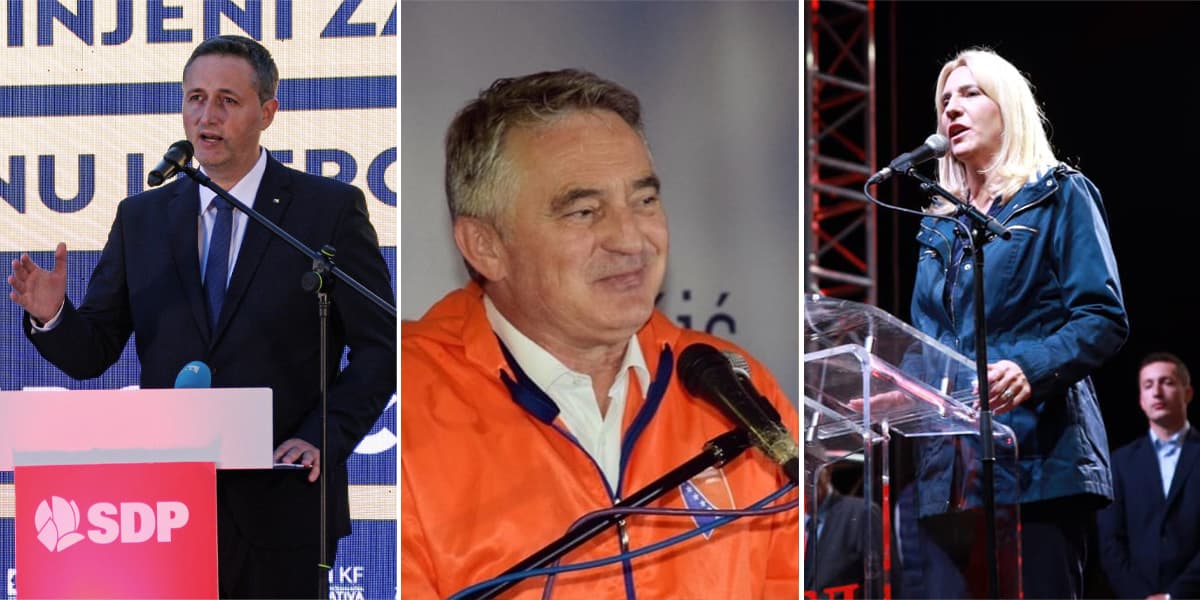 Bećirović, Komšić i Cvijanović u Predsjedništvu BiH